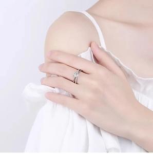 Bague en Moissanite de Qualité Supérieure, Bijou de Mariage Premium avec Éclat de Pierre Précieuse Brillante pour Fiançailles, Mariage, Anniversaire - Product Image 4