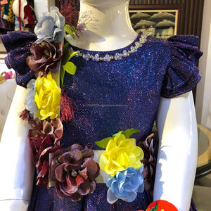 Élégant Moon Light Design Filles Robe Ensemble Grande Taille Printemps Collection Comprend Fantaisie Sac À Main En Laine Nouvel Addition pour Enfants - Product Image 4