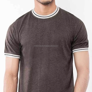 Venta al por mayor personalizado su logotipo de marca 100% algodón/bambú/fibra en blanco hombres sublimación camiseta lisa Casual hombres camisetas - Product Image 1