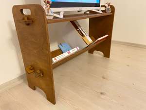 Mueble de TV de Madera Maciza Hecho a Mano, Mesa Consola para Televisión con Amplio Estante de Almacenamiento, Centro de Entretenimiento para Sala de Estar - Product Image 4