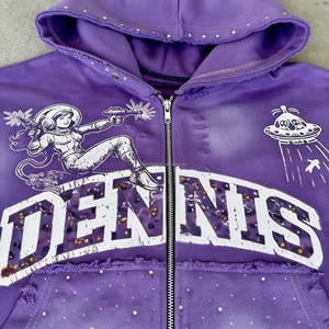 Sweat à capuche surdimensionné pour homme, double couche, en polaire polyester/coton, léger, respirant, écologique et de haute qualité - Product Image 2