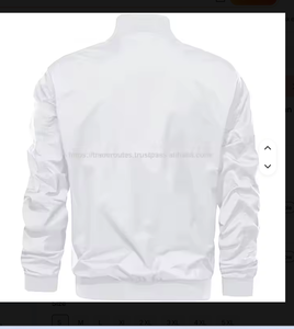 เสื้อแจ็คเก็ตบอมเบอร์คุณภาพสูง AQTQ ทรงโอเวอร์ไซส์ คอตั้ง กันลม สำหรับผู้ชาย สไตล์ลำลอง ผลิตจากโพลีเอสเตอร์/คอตตอน เหมาะสำหรับธุรกิจและงานทั่วไป - Product Image 1