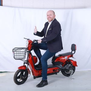 จักรยานไฟฟ้าสำหรับผู้ใหญ่คุณภาพสูง รุ่น City E-bike พร้อมมอเตอร์ดุมล้อหลัง โครงเหล็ก แบตเตอรี่ตะกั่วกรด 3 สปีด 350 วัตต์ รับประกันหนึ่งปี - Product Image 2