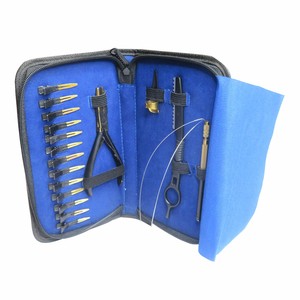 Hair Extension Tools <b>Kit</b> with 2 Hole <b>Beading</b> pliers Weaving Needles Seamless Tape Applicator - Product Image 6