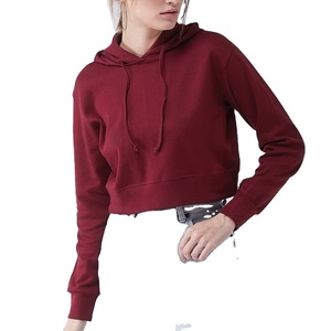 เสื้อฮู้ดและสเวตเตอร์ของผู้หญิงเสื้อมีฮู้ดแบบสวมหัวมีเชือกผูกโลโก้ตามสั่ง - Product Image 1