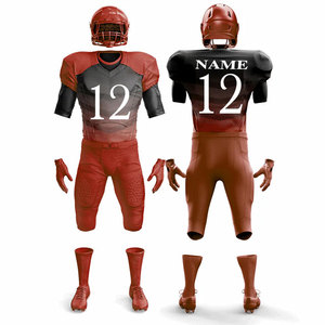 Digital Printed <b>Spandex</b>/Polyester Cheap Price American Uniform Football Jersey Sets Reversible Sublimation Jersey and <b>Pants</b> - Product Image 1