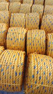 Cordes robustes en polypropylène (PP) Danline bleues 6mm/8mm/10mm/14mm en bobines de film fendu avec emballage sur bobines en plastique - Product Image 6