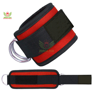 สายรัดข้อเท้าแบบหนาพิเศษบุด้วยผ้าฝ้าย พร้อมตัวล็อคแบบนีโอพรีน สำหรับเครื่องออกกำลังกายแบบเคเบิล ใช้สำหรับการเตะกลับ ป้องกันการลื่น ระดับมืออาชีพ - Product Image 4