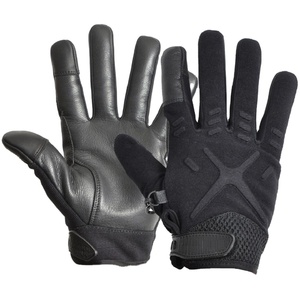 Guantes de moto de cuero impermeables para mujer, guantes de montar antideslizantes para carreras de invierno y operación táctica - Product Image 1
