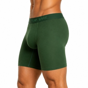 Men's <b>Boxer</b> Briefs Soft Stretch Comfortable Breathable Quick Dry Solid Color Knitted Spandex Performance Athletic Underwear - Product Image 3