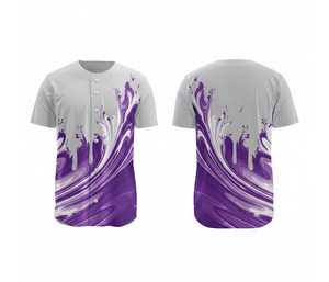 เสื้อเบสบอลทีมแบบกำหนดเอง ผู้จัดจำหน่ายขายส่ง |   ชุดเบสบอลทีมพร้อมโลโก้และหมายเลขแบบกำหนดเอง |   ฐานผ้าโพลีเอสเตอร์ที่ระบายอากาศได้ดี - Product Image 5