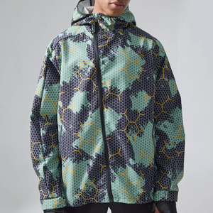Men's Active Geo <b>Camo</b> Printed Long Sleeve Trail Windbreaker Customizable Multi-Color Outdoor Performance <b>Jacket</b> Plus Size Winter - Product Image 1