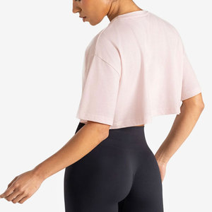 Camiseta Deportiva para Mujer, Corte Ajustado, Absorbente de Humedad, Lisa, con Logotipo Personalizado, Material Ligero, Talla Grande - Product Image 5
