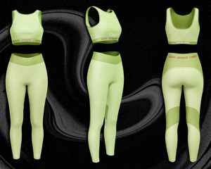 Conjunto de Leggings y Sujetador Deportivo sin Tirantes para Mujer, 180-240 GSM, Sublimación Personalizada, Antibacteriano, Marca Privada, Ropa Deportiva OEM - Product Image 2