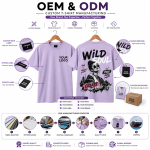 เสื้อยืดคอกลมสีลาเวนเดอร์สำหรับผู้หญิง URBAN VIBE แขนสั้น พิมพ์ลายตัวอักษร ดีไซน์ลำลอง ทรงหลวม ผ้าฝ้าย 100% ระบายอากาศได้ดี สามารถสั่งทำได้ - Product Image 6