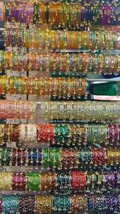 OEM ODM Bracelets en verre traditionnels style cachemiri, vente en gros, faits à la main, bijoux de mariage et de fête, ensembles de bracelets cachemiri colorés - Product Image 3