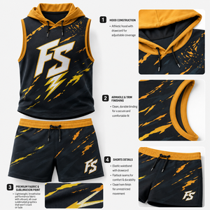 Uniforme de Fútbol Americano Sublimado Personalizado al por Mayor, Sudadera con Capucha, Jersey sin Mangas, Ropa Deportiva de Equipo, Secado Rápido, Transpirable - Product Image 3