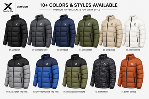 Vestes matelassées ultra-légères à col montant X Sports City, isolation premium, hydrofuges, coupe-vent, maintien de la chaleur, OEM/ODM - Product Image 2