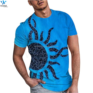 100% T-Shirt court personnalisé pour hommes Anti-boulochage respirant graphique Stretch grande taille strass impression numérique en vrac grande taille - Product Image 5