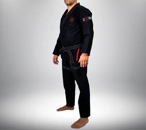 Ensemble d'uniformes de karaté en coton, Kimono de Jiu-Jitsu Brésilien, Gi léger et extensible 100% coton, personnalisable, vente en gros de Gi BJJ - Product Image 3