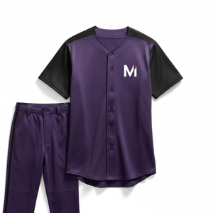 Wholesale Custom Baseball Jersey Sublimation Printing Team Uniforms Moisture Wicking Quick Dry Performance <b>Athletic</b> Clothing - Product Image 1