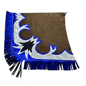 Chaps de Rodeo en Cuir Marron Personnalisés, Longueur Intégrale, avec Broderie Florale Faite Main, Style Western, Incrustation Flamme Argentée, Protection Robuste - Product Image 3