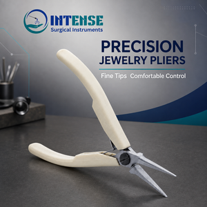 Alicates Profesionales de Punta Fina para Joyería, de Acero Inoxidable, Herramienta de Precisión para Doblar Alambre con Mango Ergonómico - Product Image 3
