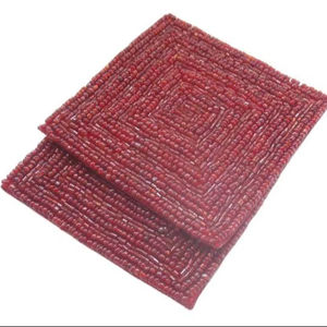 Juego de 4 posavasos de cristal artesanales de primera calidad, elegantes y duraderos, accesorio de mesa a precio económico. - Product Image 1