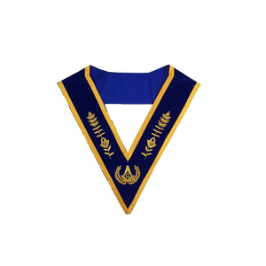 Wholesale High Quality Masonic Regalia Craft Badges Hand Embroidered Canvas Luxury Customized Safety Pin Beads Nickel-FreeHigh P - Product Image 3