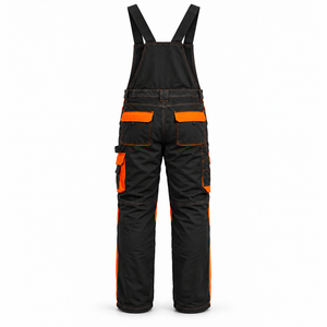 Salopette de travail personnalisée pour hommes, multi-poches, bretelles réglables, genouillères renforcées, pour atelier et construction - Product Image 3