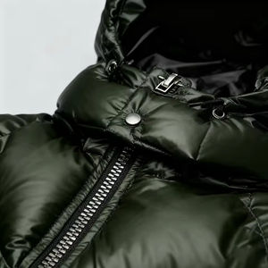 Blouson matelassé camouflage personnalisé Hip Hop pour homme, manteau de printemps réfléchissant thermochromique, design oversize à changement de couleur thermique - Product Image 3