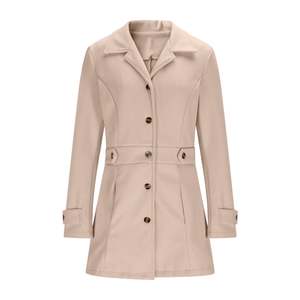 Streetwear <b>Womens</b> Trench <b>Coat</b> Oversized Belted Long Overcoat Elegant Windproof Winter Jacket Custom Logo - Product Image 1