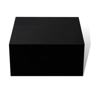 Tavolino da caffè nero lucido - Product Image 4