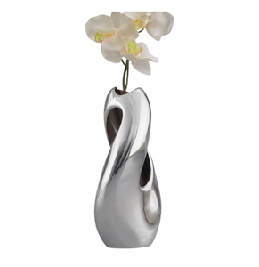 Vase en aluminium moulé, élément décoratif raffiné, créé pour sublimer la beauté résidentielle avec une influence durable sur le design - Product Image 1