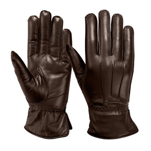 Full Finger New Fashion Leather <b>Gloves</b> Customize Wholesale Price Wrist Length Plain Style Leather <b>Gloves</b> - Product Image 1