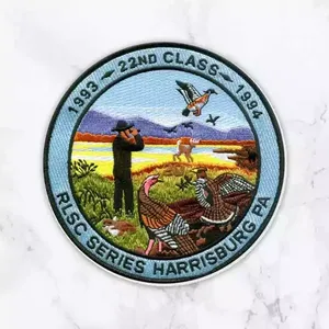 Patch en toile brodé thermocollant écologique, motif montagne, dégradé arc-en-ciel, applique rectangulaire pour la décoration de vêtements - Product Image 4