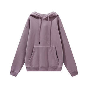 Sweat à capuche oversize en molleton épais 400 g/m² avec impression numérique de logo personnalisé, anti-boulochage, effet délavé, pour homme, style streetwear - Product Image 2
