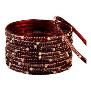 Brazaletes de Moda para Mujer, Elegantes Brazaletes de Acrílico con Cristales, Joyería Tradicional India para Bodas y Fiestas, Colección al por Mayor - Product Image 2