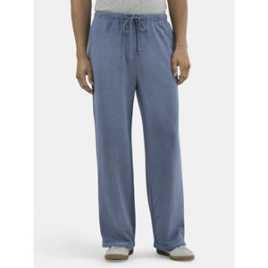 Stonefield Men's High Street Style Wide Leg <b>Drawstring</b> <b>Trouser</b> Cotton Pants Summer Breathable Fabric - Product Image 5