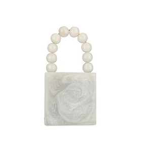 Bolso de Mano de Resina para Mujer, con Cadena Dorada, Forma Rectangular, para Bodas y Fiestas, Bolso de Mano de Resina Epoxi para Mujer - Product Image 3