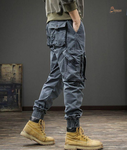 Pantalones American Cargo para Hombre, Urbanos, para Viajes, Montaña, Tácticos, Casuales, Rectos, 100% Algodón, Ligeros, de Secado Rápido - Product Image 1