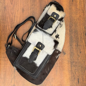 Wholesale <b>Men</b> & Women Cowhide Leather Chest <b>Bag</b> Portable Fashion Casual Crossbody <b>Shoulder</b> <b>Bag</b> Wearable Outdoor Sports Sling <b>Bag</b> - Product Image 4