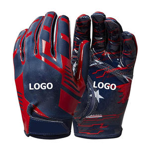 Gants de football américain personnalisés très demandés pour adultes et jeunes, en cuir synthétique de haute qualité, ajustement confortable, personnalisables - Product Image 6