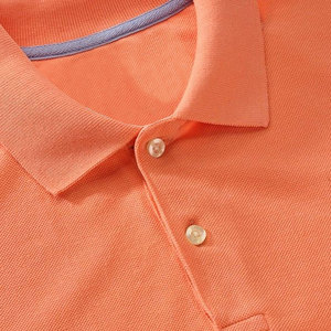เสื้อโปโลแขนสั้นผู้ชาย สีพื้น ทรงปกติ สวมใส่สบาย ผ้าถัก ระบายอากาศได้ดี ดีไซน์ผ้าฝ้าย - Product Image 6