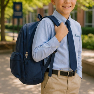 Ensemble d'uniformes scolaires en coton pour enfants, garçons et filles du primaire, uniformes personnalisés avec logo, prix bas, provenance du Vietnam - Product Image 6