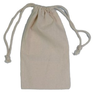 Bolsa con cordón de lona de algodón de muselina blanca orgánica personalizada, bolsas promocionales de joyería de regalo Natural reciclable, embalaje impreso con logotipo - Product Image 3