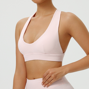 Women Seamless Sports <b>Bra</b> Athletic Comfortable <b>Stretch</b> Fabric Support Activewear Running Fitness Gym Training Top - Product Image 2