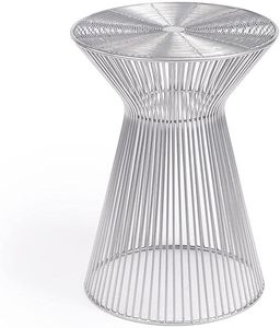 Ensemble de tables d'appoint métalliques empilables de qualité supérieure avec design gain de place pour appartements modernes et espaces de vie contemporains - Product Image 5