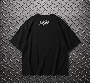 Camiseta de algodón estilo streetwear para hombre, cuello redondo, 240 g/m², peso pesado, estampada, tejida, oversize, talla grande, estilo americano vintage. - Product Image 2