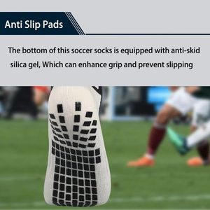 2 Set Anti-Slip <b>Grip</b> Soccer <b>Socks</b> with Shin Guard Sleeves, Sports Athletic <b>Socks</b> for Men Women - Product Image 2